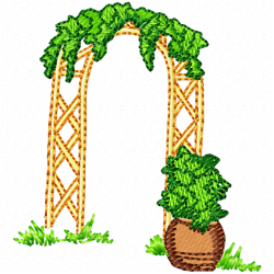 Garden Barriers Embroidery Design 5 Garden Barriers Embroidery Design 5